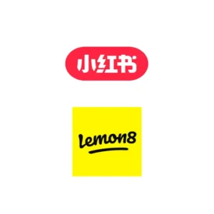 Xiao Hong Shu and Lemon8 emerging social media platforms logo