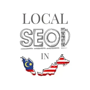 Typography spelling out "local SEO in Malaysia"