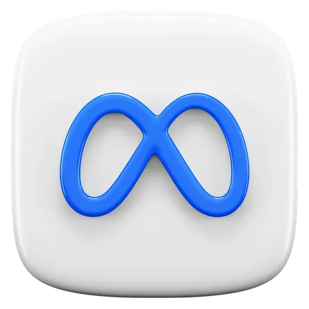 Mobius strip blue logo in the shape of an M within a white box as the logo of social media marketing in malaysia platform Meta.