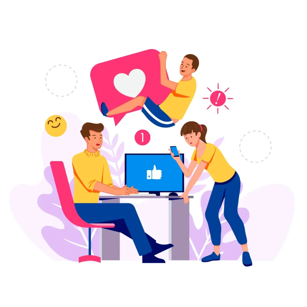 A community manager interacting with audiences
