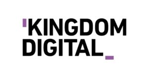 The Kingdom Digital logo features bold black lettering with purple accent blocks on a white background, representing one of the creative agencies in Malaysia offering digital marketing and creative services.