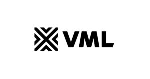 The VML logo features a bold black geometric symbol beside the VML wordmark on a white background, representing one of the creative agencies in Malaysia within the advertising, branding, and digital experience industry.